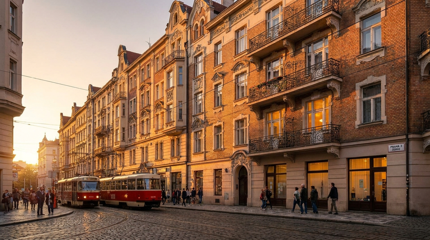 Rezidence Jeseniova — Praha 3 Žižkov, historická fasáda