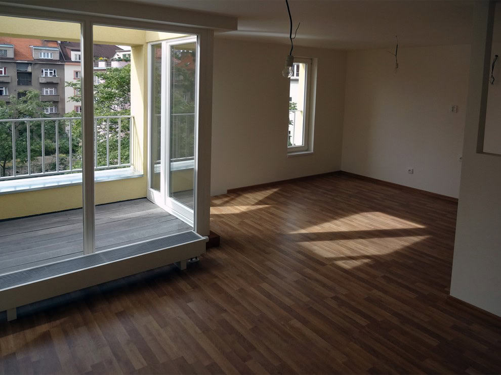 Obývací pokoj s terasou — Rezidence MAX GROUP