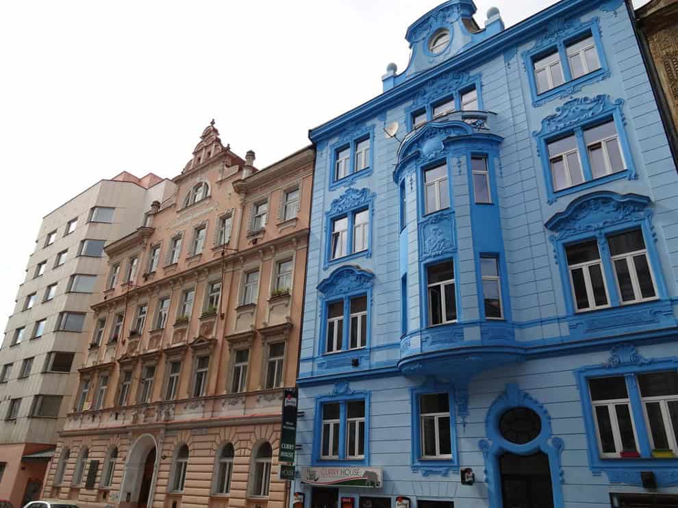 Žižkov — ulice se secesními bytovými domy, Praha 3